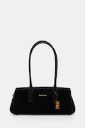 MICHAEL Michael Kors torebka bagietka damska zamszowa LAILA czarna 30T6A9IT0S