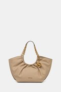 MICHAEL Michael Kors torebka tote damska skórzana Indie beżowa 30T6A50T5L