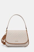 MICHAEL Michael Kors torebka crossbody damska z imitacji skóry Holmes beżowa 30T6AX3M2B