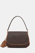 MICHAEL Michael Kors torebka crossbody damska z imitacji skóry Holmes brązowa 30T6AX3M2B