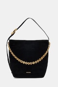 MICHAEL Michael Kors torebka hobo damska zamszowa Nolita czarna 30T6AUEM8S