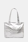 adidas Originals torebka shopper damska z imitacji skóry srebrna KR1566