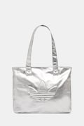 adidas Originals torebka shopper damska z imitacji skóry srebrna KR1566
