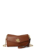 Lauren Ralph Lauren torebka crossbody damska skórzana brązowa 432P11743