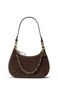 Lauren Ralph Lauren geantă crossbody pentru femei din piele întoarsă maro 431P15639