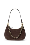 Lauren Ralph Lauren geantă crossbody pentru femei din piele întoarsă maro 431P15639
