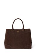 Lauren Ralph Lauren torebka shopper damska zamszowa brązowa 431P15645