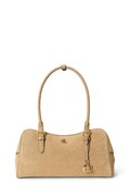Lauren Ralph Lauren torebka bagietka damska zamszowa beżowa 431P15643