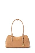 Lauren Ralph Lauren torebka bagietka damska zamszowa różowa 431P15643