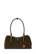 Lauren Ralph Lauren torebka bagietka damska zamszowa zielona 431P15643