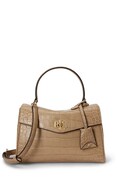 Lauren Ralph Lauren torebka crossbody damska skórzana beżowa 431P15617