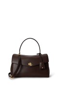 Lauren Ralph Lauren klasična torbica ženska usnjena rjava 431P11738