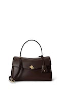 Lauren Ralph Lauren klasična torbica ženska usnjena rjava 431P11738