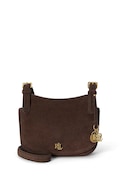 Lauren Ralph Lauren torebka crossbody damska zamszowa brązowa 431P15642