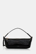 Calvin Klein geantă baguette pentru femei, cu imitație de piele neagră LV04F3738G
