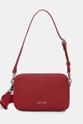 Calvin Klein torebka crossbody damska z imitacji skóry czerwona LV04F3656G