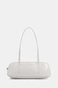 Calvin Klein torebka bagietka damska z imitacji skóry biała LV04F3638G