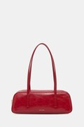 Calvin Klein kabelka typu baguette dámska z imitácie kože burgundská LV04F3638G