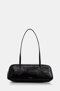 Calvin Klein torebka bagietka damska z imitacji skóry czarna LV04F3638G
