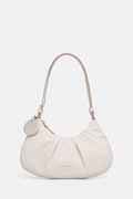 Calvin Klein torebka hobo damska z imitacji skóry biała LV04F3554G