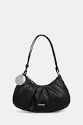 Calvin Klein torebka hobo damska z imitacji skóry czarna LV04F3554G
