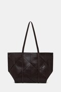 Calvin Klein torebka shopper damska z imitacji skóry brązowa LV04F3548G