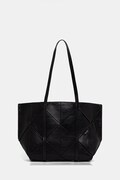 Calvin Klein torebka shopper damska z imitacji skóry czarna LV04F3548G