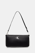 Calvin Klein torebka hobo damska z imitacji skóry czarna LV04F1220G
