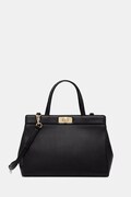 Tommy Hilfiger torebka shopper damska z imitacji skóry czarna AW0AW18729