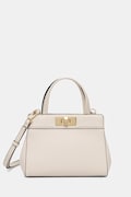 Tommy Hilfiger torebka shopper damska z imitacji skóry beżowa AW0AW18726