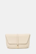 BOSS pisemska torbica ženska usnjena REAH CLUTCH bela 50567621