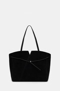 BOSS shopper γυναικεία δέρμα σουέτ BOSS REVERS TOTE S μαύρη 50567606