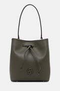 BOSS kabelka dámska z imitácie kože Anett Drawstring zelená 50567602