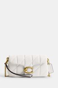 Coach torebka crossbody damska skórzana Quilted Tabby Chain Crossbody 19 biała CBH23