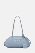 Tommy Jeans torebka bagietka damska z imitacji skóry niebieska AW0AW18787