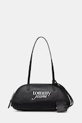 Tommy Jeans torebka bagietka damska z imitacji skóry czarna AW0AW18787