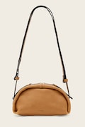 AllSaints torebka crossbody damska skórzana ROSALIE brązowa W710XD