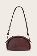 AllSaints torebka crossbody damska skórzana ROSALIE bordowa W710XD