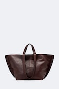 AllSaints torebka shopper damska skórzana LUTECE bordowa W210XF