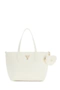 Guess torebka tote dziecięca z imitacji skóry beżowa J6BZ56 W5114