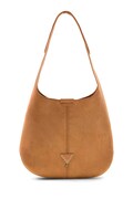 Guess torebka hobo dziecięca z imitacji zamszu brązowa J6BZ07 W3970