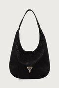 Guess torebka hobo dziecięca z imitacji zamszu czarna J6BZ07 W3970