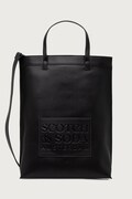 Scotch & Soda torba męska z imitacji skóry czarna SCHB5048