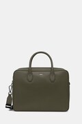 BOSS torba na laptopa męska skórzana Northon_Doc. Case zielona 50567389