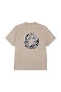 Converse T-shirt dziecięcy z bawełną beżowy 9CJ827