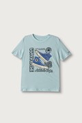 Converse T-shirt dziecięcy bawełniany niebieski 9CH954
