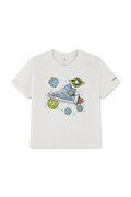 Converse T-shirt dziecięcy z bawełną biały 8CK354
