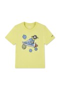 Converse T-shirt dziecięcy z bawełną zielony 8CK354