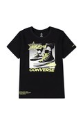Converse T-shirt dziecięcy z bawełną czarny 8CH931