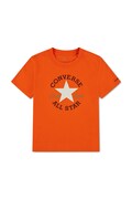 Converse T-shirt dziecięcy z bawełną pomarańczowy 8CD483